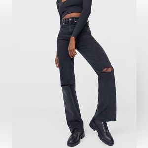 ASOS STRADIVARIUS 90s Dad Jean in Black